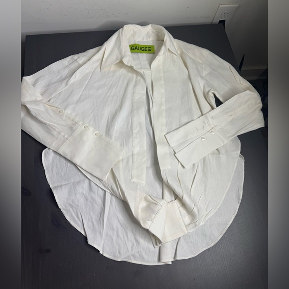 GAUGE 81 Sabinas Linen Wrap Shirt in white - Picture 3 of 11